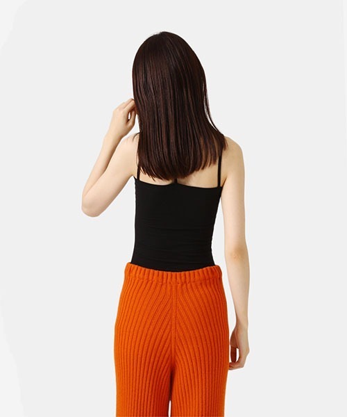 BASERANGE（ベースレンジ）の「BASERANGE / ベースレンジ：NIDA TANK：TONI-RB-000[ANN]（キャミソール・レディース・ブラック/オフホワイト・S）」の9枚目の写真