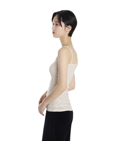 BASERANGE（ベースレンジ）の「BASERANGE / ベースレンジ：NIDA TANK：TONI-RB-000[ANN]（キャミソール・レディース・ブラック/オフホワイト・S）」の14枚目の写真