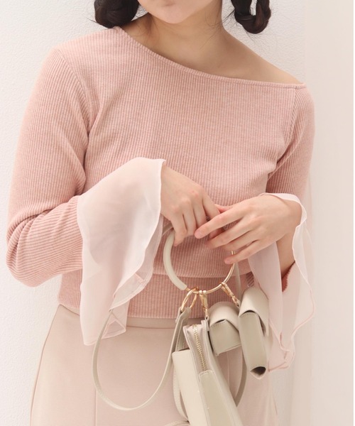 muguet(ミュゲ)の「wing sleeve tops(Tシャツ/カットソー・レディース・ピンク・FREE)」の6枚目の写真
