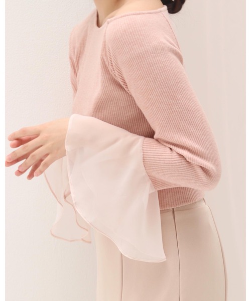 muguet(ミュゲ)の「wing sleeve tops(Tシャツ/カットソー・レディース・ピンク・FREE)」の8枚目の写真