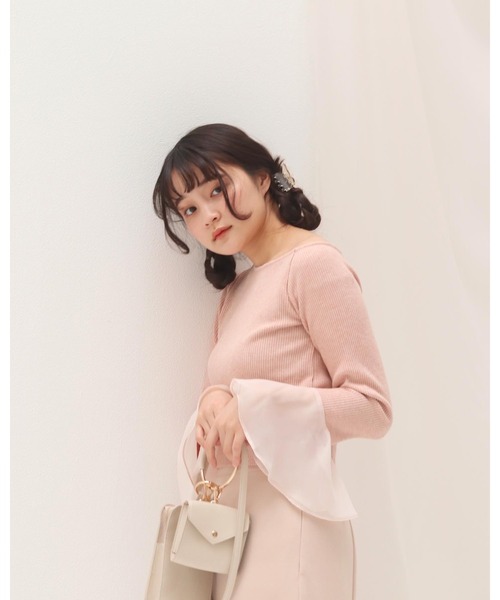 muguet(ミュゲ)の「wing sleeve tops(Tシャツ/カットソー・レディース・ピンク・FREE)」の9枚目の写真