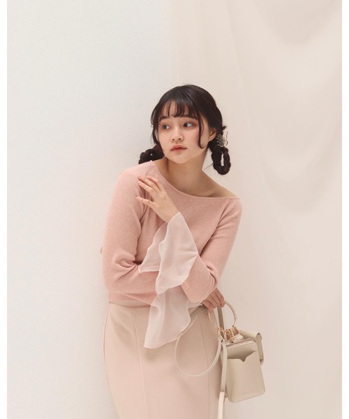 muguet(ミュゲ)の「wing sleeve tops(Tシャツ/カットソー・レディース・ピンク・FREE)」の7枚目の写真