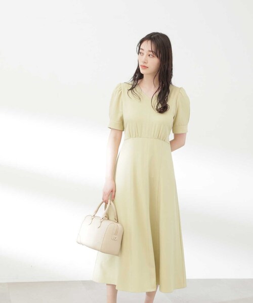 N.（N. Natural Beauty Basic）（エヌエヌナチュラルビューティーベーシック）の「【S Size Line】◆ウエストシェイプステッチワンピース（ワンピース・レディース・イエロー/ダークグレー/ナチュラル・SMALL/MEDIUM）」の21枚目の写真