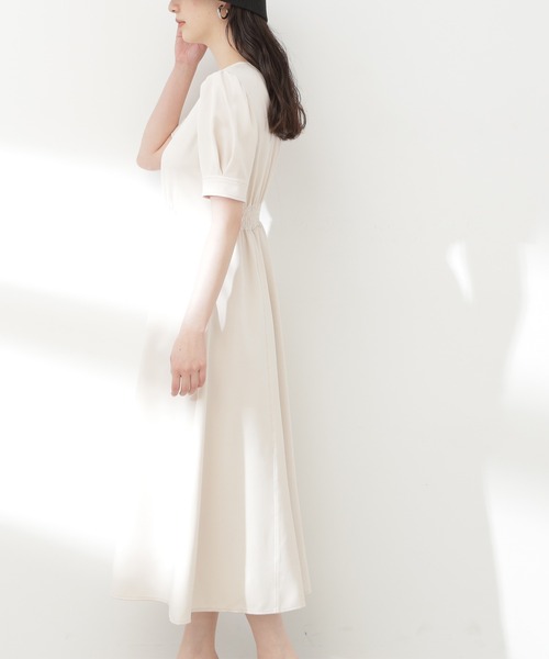 N.（N. Natural Beauty Basic）（エヌエヌナチュラルビューティーベーシック）の「【S Size Line】◆ウエストシェイプステッチワンピース（ワンピース・レディース・イエロー/ダークグレー/ナチュラル・SMALL/MEDIUM）」の5枚目の写真