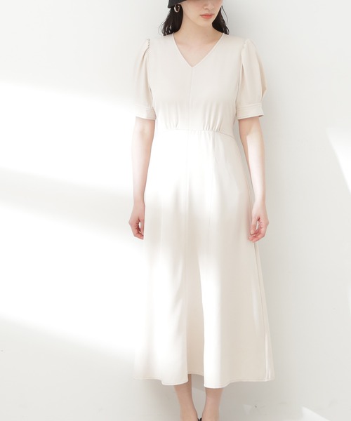 N.（N. Natural Beauty Basic）（エヌエヌナチュラルビューティーベーシック）の「【S Size Line】◆ウエストシェイプステッチワンピース（ワンピース・レディース・イエロー/ダークグレー/ナチュラル・SMALL/MEDIUM）」の19枚目の写真