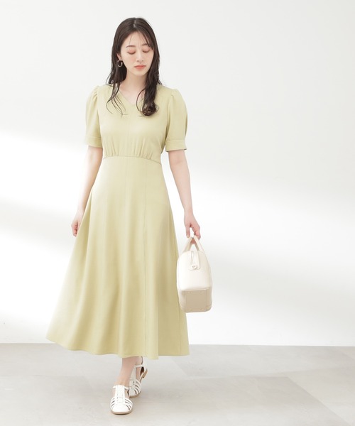 N.（N. Natural Beauty Basic）（エヌエヌナチュラルビューティーベーシック）の「【S Size Line】◆ウエストシェイプステッチワンピース（ワンピース・レディース・イエロー/ダークグレー/ナチュラル・SMALL/MEDIUM）」の13枚目の写真