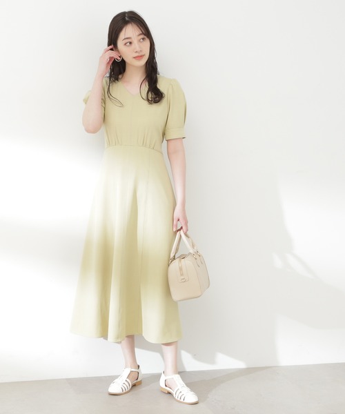 N.（N. Natural Beauty Basic）（エヌエヌナチュラルビューティーベーシック）の「【S Size Line】◆ウエストシェイプステッチワンピース（ワンピース・レディース・イエロー/ダークグレー/ナチュラル・SMALL/MEDIUM）」の15枚目の写真