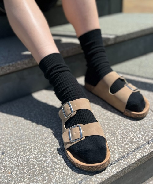 SETUP7（セットアップセブン）の「【SETUP7】ベルトストラップサンダル JIP（サンダル・レディース・ベージュ/ブラック・36/38/42/44/40）」の2枚目の写真