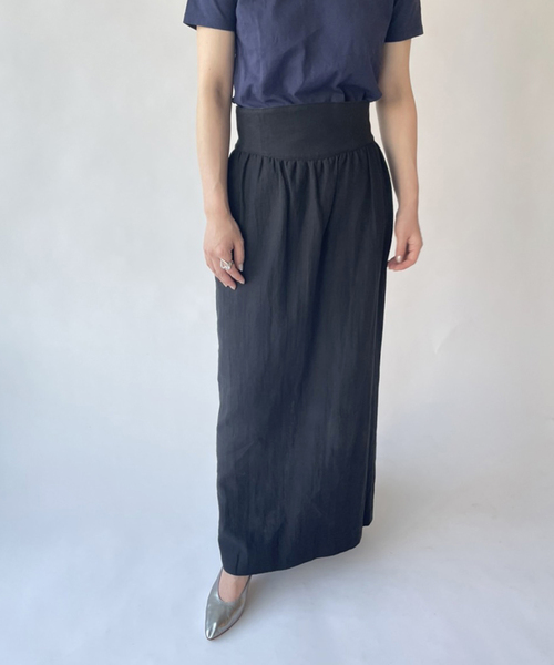 EDIT. FOR LULU（エディットフォールル）の「リネンMIXコルセットスカート（スカート・レディース・ブラック/ベージュ・34/36）」の14枚目の写真
