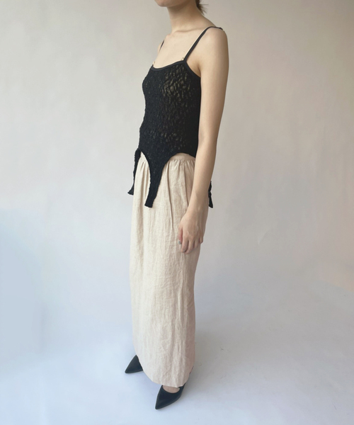 EDIT. FOR LULU（エディットフォールル）の「リネンMIXコルセットスカート（スカート・レディース・ブラック/ベージュ・34/36）」の9枚目の写真