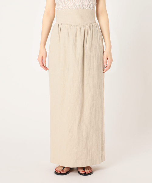 EDIT. FOR LULU（エディットフォールル）の「リネンMIXコルセットスカート（スカート・レディース・ブラック/ベージュ・34/36）」の22枚目の写真