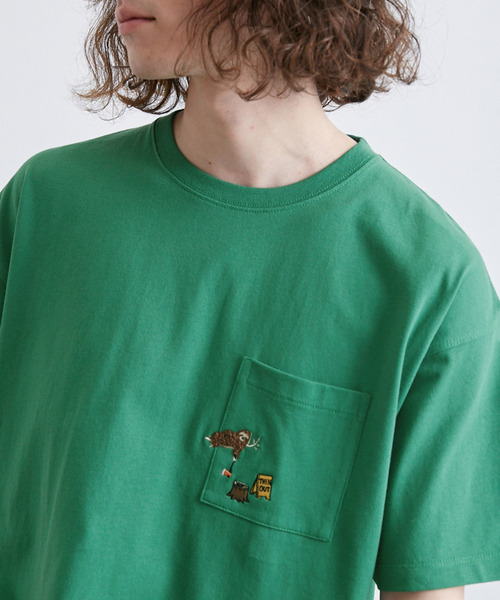 j.n.r.d(ジェー・エヌ・アール・ディー)の「j.n.r.d/エシカルモチーフハーフスリーブTシャツ(Tシャツ/カットソー・メンズ・グリーン/ブルー/ホワイト/ピンク・M/L/LL)」の15枚目の写真
