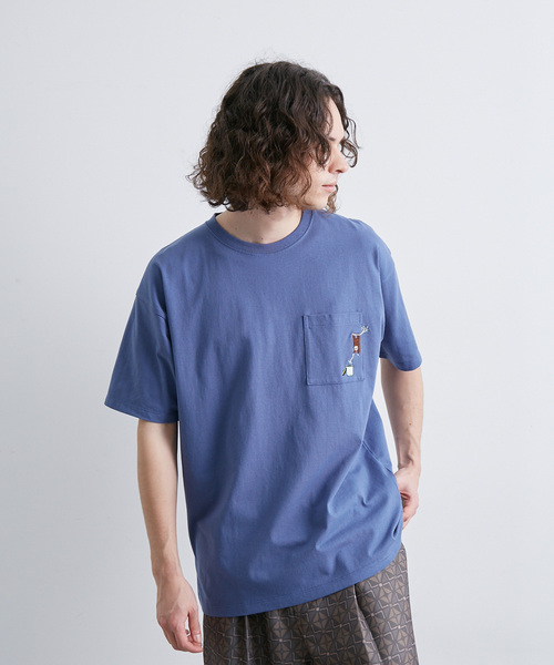 j.n.r.d(ジェー・エヌ・アール・ディー)の「j.n.r.d/エシカルモチーフハーフスリーブTシャツ(Tシャツ/カットソー・メンズ・グリーン/ブルー/ホワイト/ピンク・M/L/LL)」の8枚目の写真