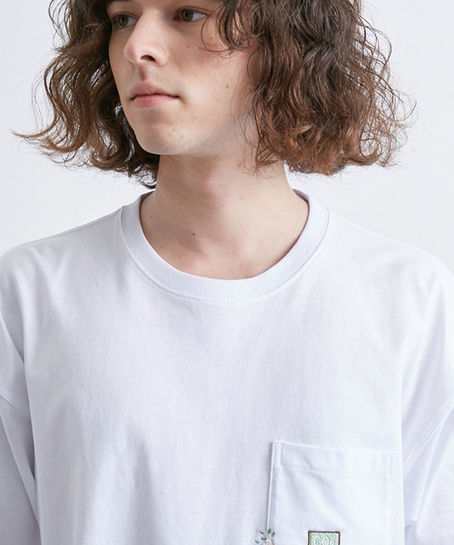 j.n.r.d(ジェー・エヌ・アール・ディー)の「j.n.r.d/エシカルモチーフハーフスリーブTシャツ(Tシャツ/カットソー・メンズ・グリーン/ブルー/ホワイト/ピンク・M/L/LL)」の7枚目の写真