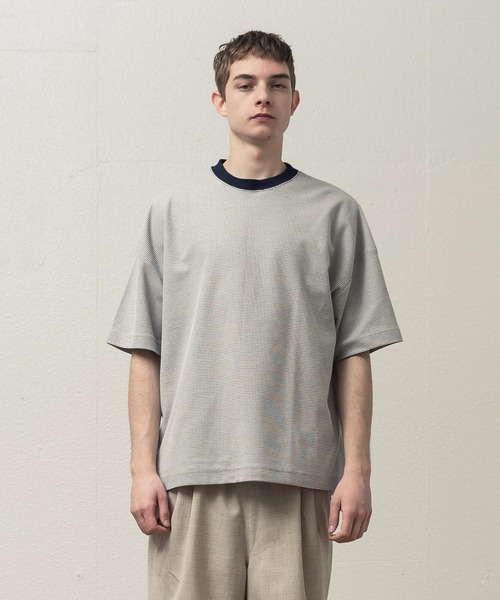 SLICK(スリック)の「ハニカムボーダーTシャツ(Tシャツ/カットソー・メンズ・ホワイト/ブラック/ヘザーグレー・1/2/3)」の20枚目の写真
