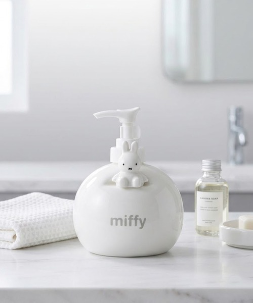 Miffy( ミッフィー)の「miffy/ミッフィー ソープディスペンサー(バス/トイレグッズ・レディース・ホワイト系その他2/ホワイト/ホワイト系その他・ONE SIZE)」の1枚目の写真