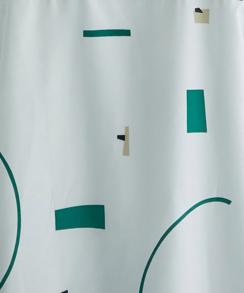 PUBLIC TOKYO（パブリックトウキョウ）の「ソフティワイドプリントオープンシャツ（シャツ/ブラウス・メンズ・ミント/アイボリー/ネイビー・2/1）」の22枚目の写真