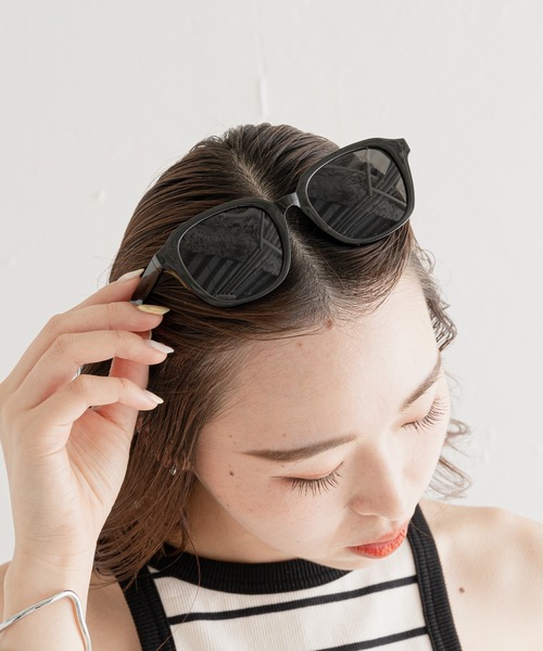 Chico（チコ）の「クリアフレームサングラス（サングラス・レディース・ブラック/ベージュ・FREE）」の5枚目の写真