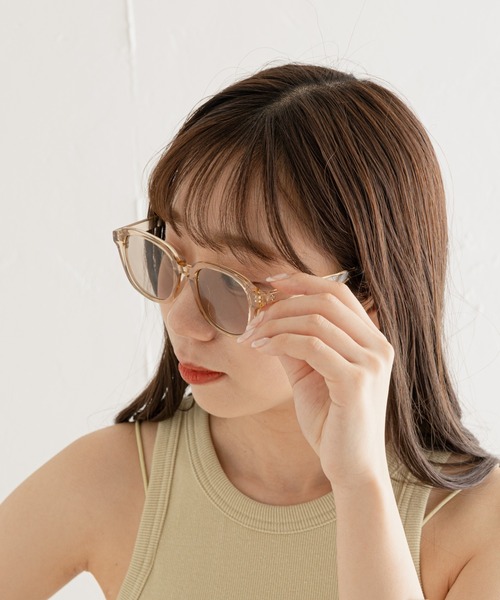 Chico（チコ）の「クリアフレームサングラス（サングラス・レディース・ブラック/ベージュ・FREE）」の13枚目の写真