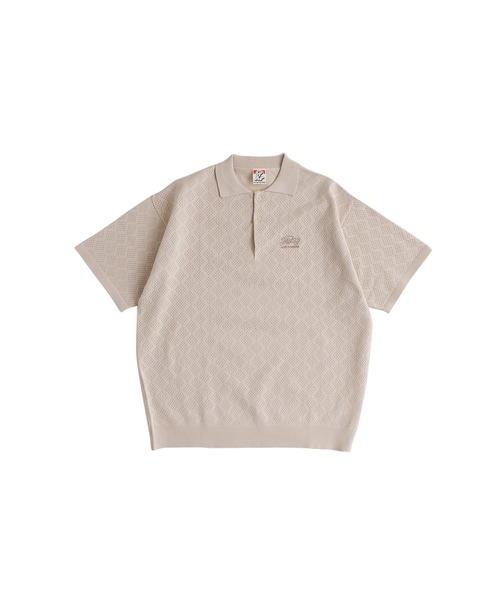 WHO'S WHO gallery（フーズフーギャラリー）の「COOPER FACTエアリーニットポロ（ポロシャツ・メンズ・ブラック/ホワイト/マスタード・FREE）」の6枚目の写真