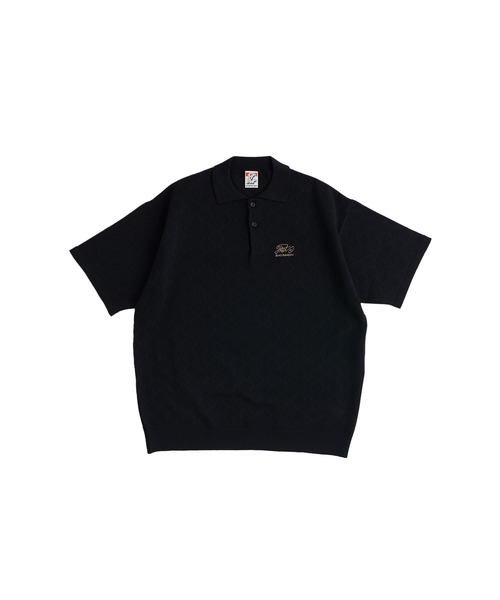 WHO'S WHO gallery（フーズフーギャラリー）の「COOPER FACTエアリーニットポロ（ポロシャツ・メンズ・ブラック/ホワイト/マスタード・FREE）」の8枚目の写真