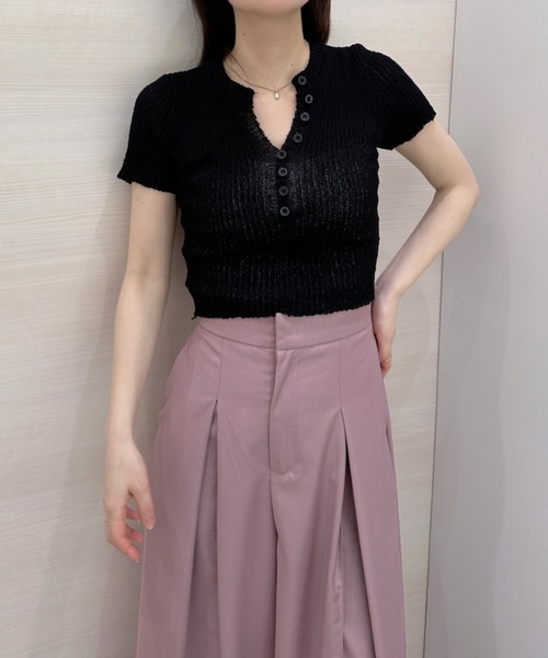 solleim(ソルレム)の「タックボリュームワイドパンツ(スラックス・レディース・ピンク/グレイッシュベージュ・S/M)」の13枚目の写真