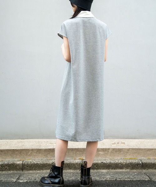 MARINE ノースリーブポロワンピース Sleeveless Polo Dress／ノースリーブポロワンピース