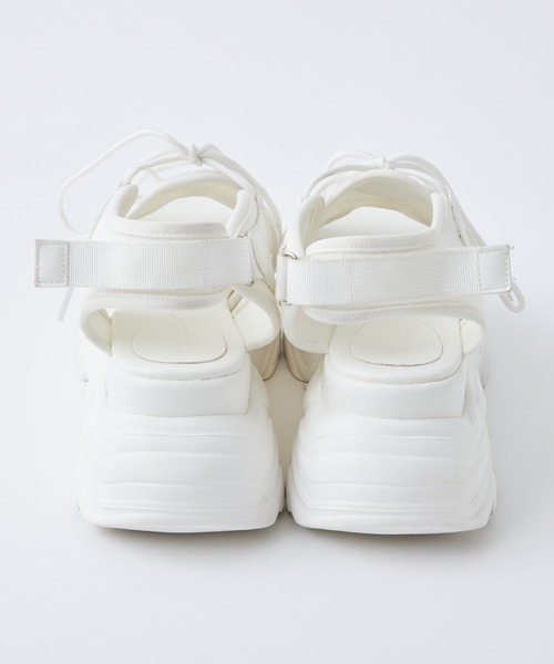 one after another NICE CLAUP(ワンアフターアナザーナイスクラップ)の「スニーカーサンダル(サンダル・レディース・ブラック/ホワイト・SMALL/MEDIUM/LARGE)」の10枚目の写真