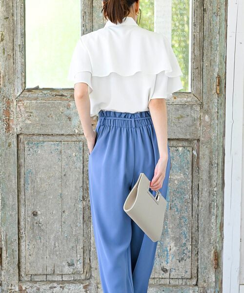 rps（アールピーエス）の「ケープブラウス（シャツ/ブラウス・レディース・オフホワイト/グレー/ネイビー・フリー）」の6枚目の写真