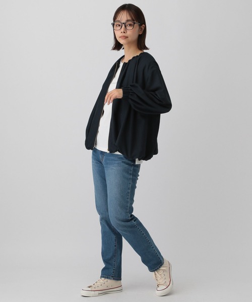 saloon（サルーン）の「SALOON(サルーン)/フィブリルサテンブルゾン（ブルゾン・レディース・ホワイト/ネイビー/ブルー・FREE）」の9枚目の写真