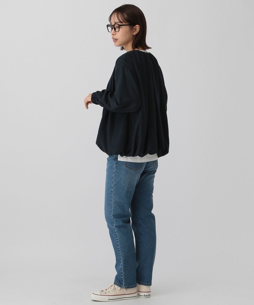 saloon（サルーン）の「SALOON(サルーン)/フィブリルサテンブルゾン（ブルゾン・レディース・ホワイト/ネイビー/ブルー・FREE）」の22枚目の写真