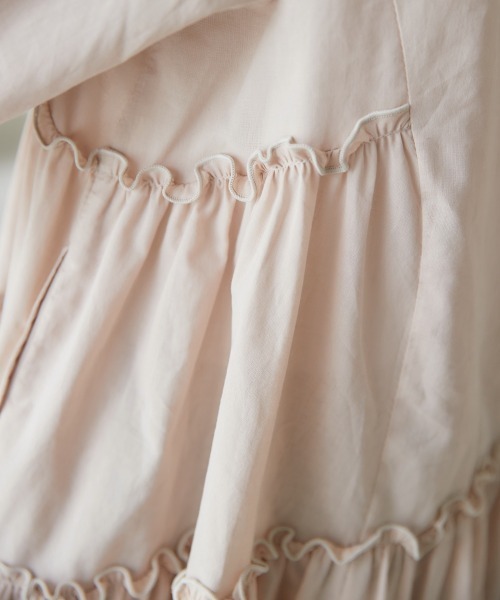 miclat（ミクラ）の「大きいサイズ　ギャザーフレアチュニック　miclat（シャツ/ブラウス・レディース・ブラック/ベージュ/グリーン・L/LL/3L/4L/5L）」の18枚目の写真