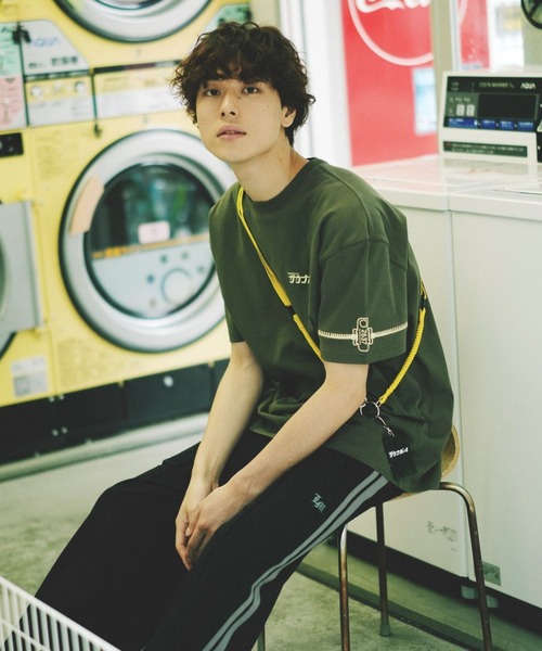 PBLIM(ページボーイリム)の「PBLIM/サウナボーイロッカーキーT(Tシャツ/カットソー・レディース・カーキ/ブラック/オフホワイト・MEDIUM/LARGE)」の3枚目の写真