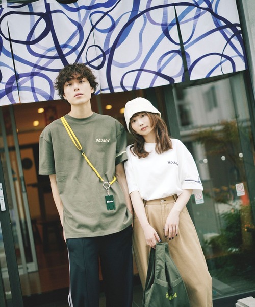 PBLIM(ページボーイリム)の「PBLIM/サウナボーイロッカーキーT(Tシャツ/カットソー・レディース・カーキ/ブラック/オフホワイト・MEDIUM/LARGE)」の9枚目の写真