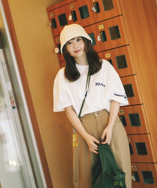 PBLIM(ページボーイリム)の「PBLIM/サウナボーイロッカーキーT(Tシャツ/カットソー・レディース・カーキ/ブラック/オフホワイト・MEDIUM/LARGE)」の19枚目の写真