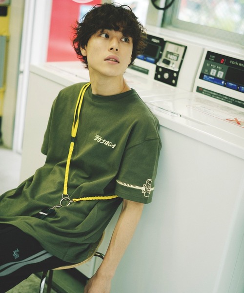 PBLIM(ページボーイリム)の「PBLIM/サウナボーイロッカーキーT(Tシャツ/カットソー・レディース・カーキ/ブラック/オフホワイト・MEDIUM/LARGE)」の11枚目の写真