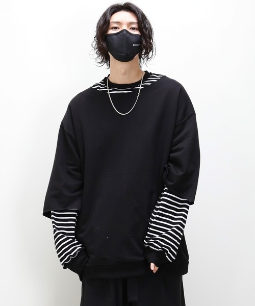 minsobi(ミンソビ)の「長袖Tシャツ(Tシャツ/カットソー・メンズ・ブラック・FREE)」の1枚目の写真