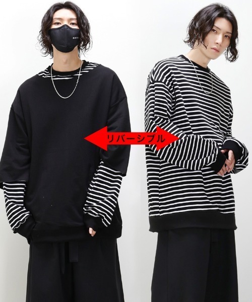 minsobi(ミンソビ)の「長袖Tシャツ(Tシャツ/カットソー・メンズ・ブラック・FREE)」の2枚目の写真