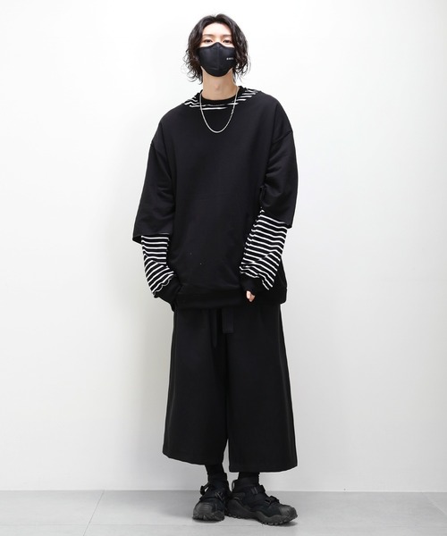 minsobi(ミンソビ)の「長袖Tシャツ(Tシャツ/カットソー・メンズ・ブラック・FREE)」の4枚目の写真