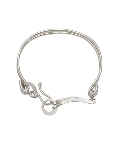 YArKA（ヤーカ）の「【YArKA/ヤーカ】assembly parts double line bangle [tojir un]/多パーツダブルラインバングル（バングル/リストバンド・レディース・シルバー・M/L）」の12枚目の写真