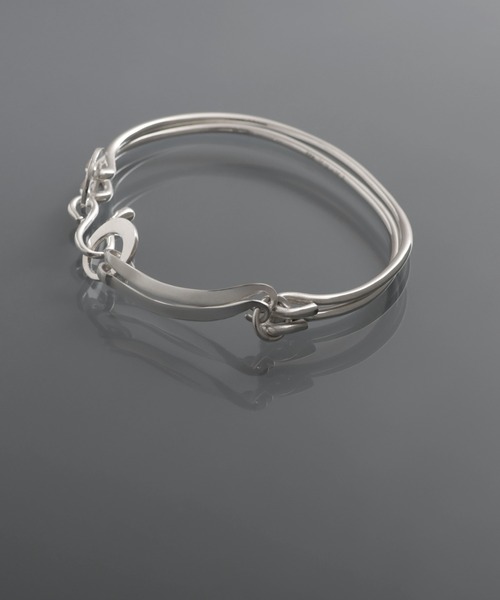 YArKA（ヤーカ）の「【YArKA/ヤーカ】assembly parts double line bangle [tojir un]/多パーツダブルラインバングル（バングル/リストバンド・レディース・シルバー・M/L）」の10枚目の写真