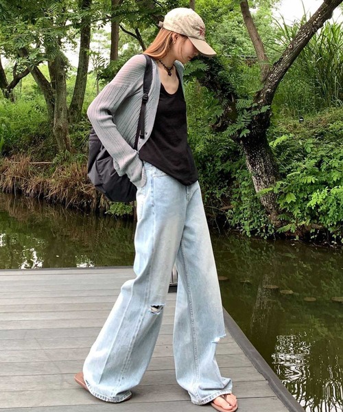 OSYAREVO(オシャレボ)の「水着 レディース 体型カバー ラッシュガード フィットネス 水陸両用 ラッシュ リブ カーディガン(カーディガン/ボレロ・レディース・ブラック/グレー/ホワイト・MEDIUM/SMALL)」の18枚目の写真