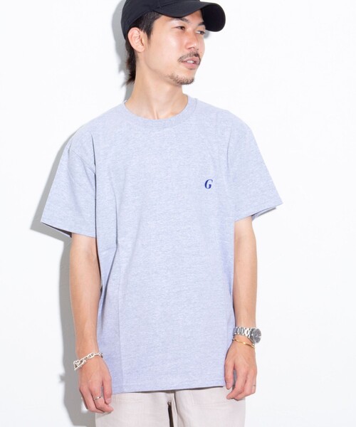 GLOSTER(グロスター)の「【GLOSTER/グロスター】ワンポイントロゴ刺繍 クルーネックTシャツ(Tシャツ/カットソー・メンズ・マルーン/杢グレー/ホワイト/ブラック・S/M/L)」の3枚目の写真