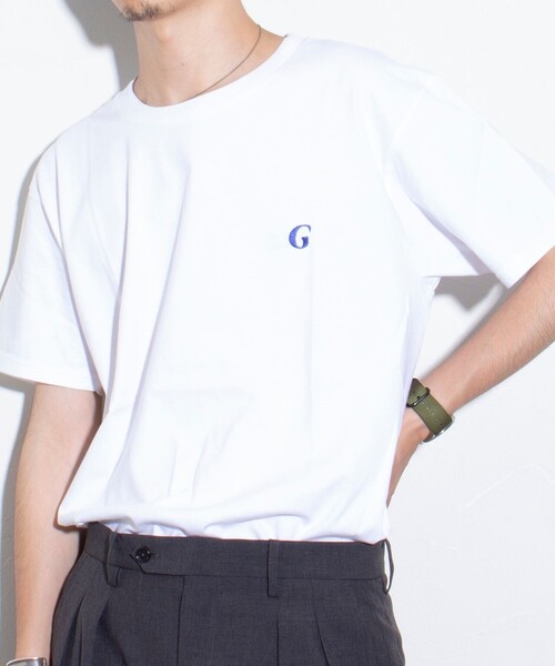GLOSTER(グロスター)の「【GLOSTER/グロスター】ワンポイントロゴ刺繍 クルーネックTシャツ(Tシャツ/カットソー・メンズ・マルーン/杢グレー/ホワイト/ブラック・S/M/L)」の2枚目の写真