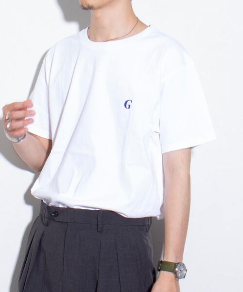 GLOSTER(グロスター)の「【GLOSTER/グロスター】ワンポイントロゴ刺繍 クルーネックTシャツ(Tシャツ/カットソー・メンズ・マルーン/杢グレー/ホワイト/ブラック・S/M/L)」の9枚目の写真