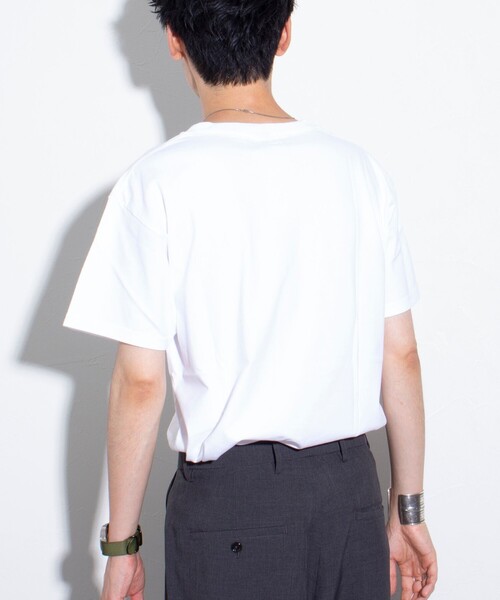GLOSTER(グロスター)の「【GLOSTER/グロスター】ワンポイントロゴ刺繍 クルーネックTシャツ(Tシャツ/カットソー・メンズ・マルーン/杢グレー/ホワイト/ブラック・S/M/L)」の5枚目の写真