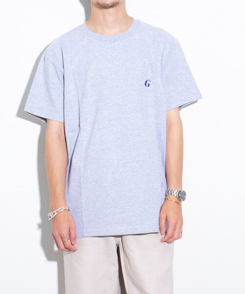 GLOSTER(グロスター)の「【GLOSTER/グロスター】ワンポイントロゴ刺繍 クルーネックTシャツ(Tシャツ/カットソー・メンズ・マルーン/杢グレー/ホワイト/ブラック・S/M/L)」の6枚目の写真