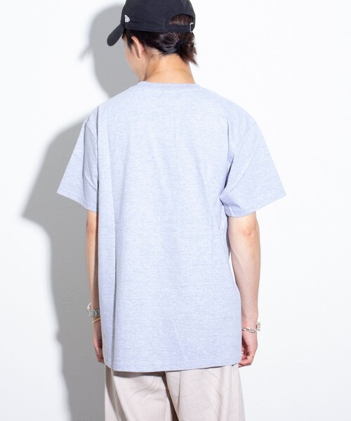 GLOSTER(グロスター)の「【GLOSTER/グロスター】ワンポイントロゴ刺繍 クルーネックTシャツ(Tシャツ/カットソー・メンズ・マルーン/杢グレー/ホワイト/ブラック・S/M/L)」の22枚目の写真