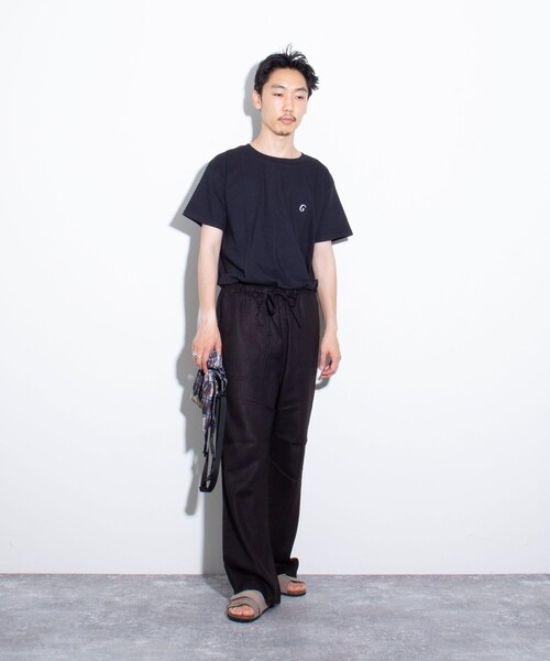 GLOSTER(グロスター)の「【GLOSTER/グロスター】ワンポイントロゴ刺繍 クルーネックTシャツ(Tシャツ/カットソー・メンズ・マルーン/杢グレー/ホワイト/ブラック・S/M/L)」の7枚目の写真