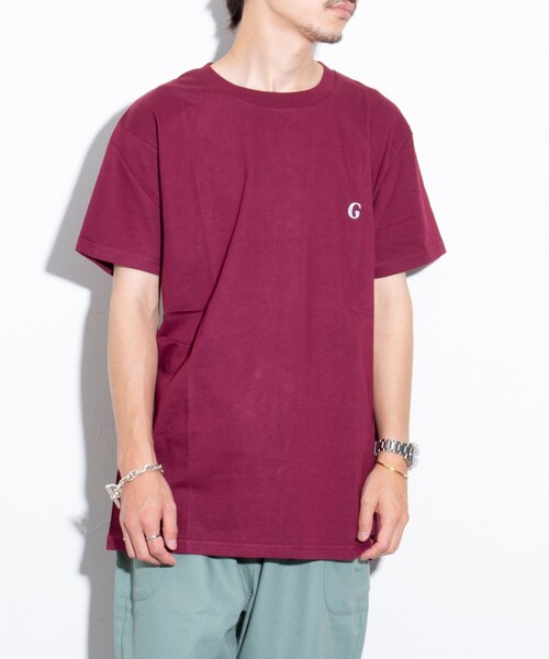GLOSTER(グロスター)の「【GLOSTER/グロスター】ワンポイントロゴ刺繍 クルーネックTシャツ(Tシャツ/カットソー・メンズ・マルーン/杢グレー/ホワイト/ブラック・S/M/L)」の8枚目の写真